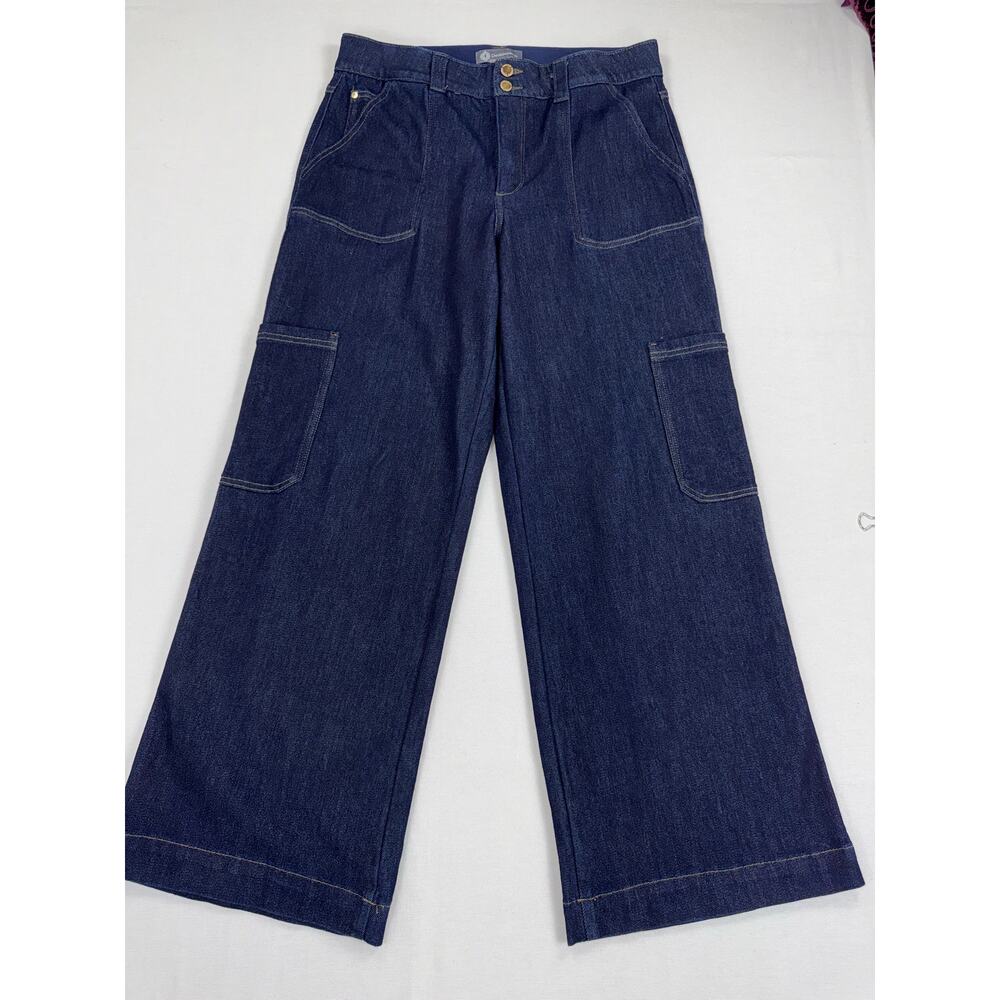 Madewell Dark Blue Wide Leg Jeans - Picture 3 of 14